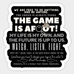 Enola Holmes Quotes Sticker